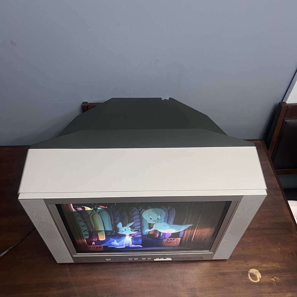 Memorex MT2012 Vintage CRT TV 20 Inch MTS Stereo Front - Rear Av & S-Video Read - Picture 4 of 12